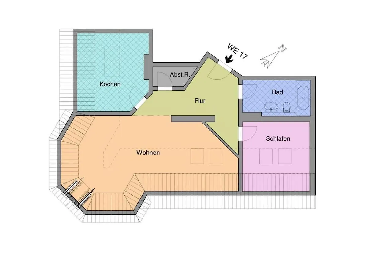 דרזדן 2,5 Zimmer Ruhig Und Exklusiv דירה